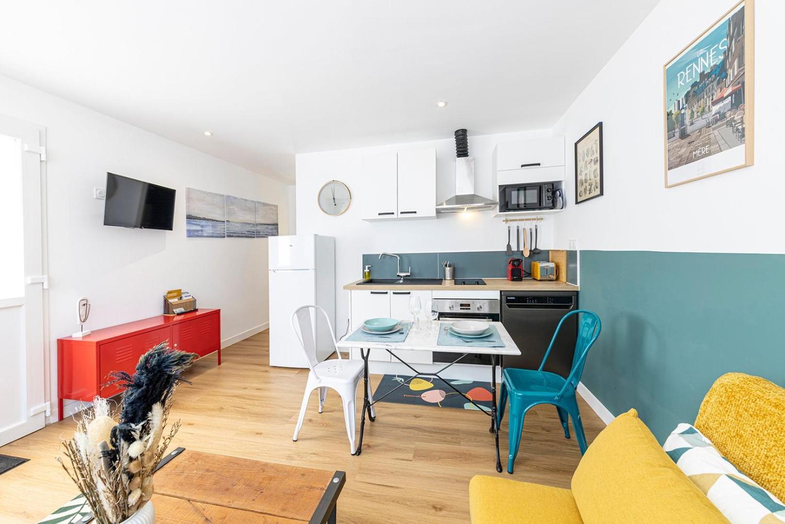 L'Anthracite, Apartement Renove, Tout Confort Saint-Jacques-de-la-Lande Exterior foto