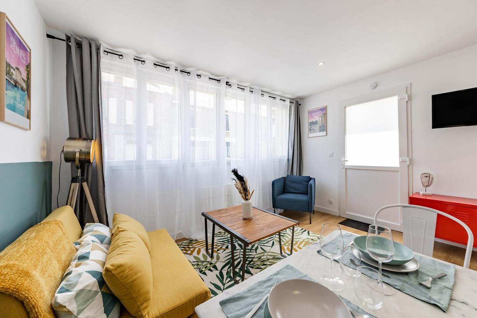 L'Anthracite, Apartement Renove, Tout Confort Saint-Jacques-de-la-Lande Exterior foto